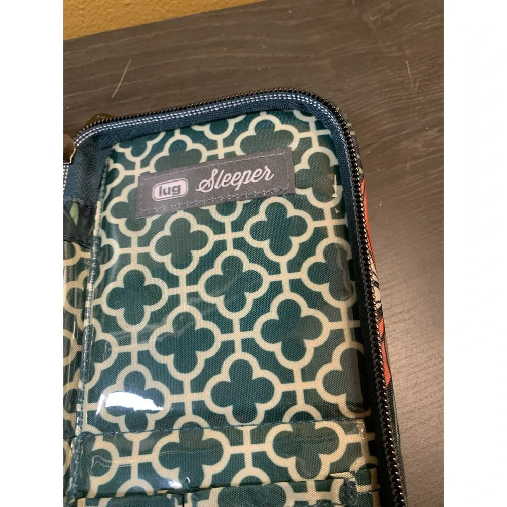 Lug Foldable Cosmetic Brush Organizer Sleeper‎ Lily Teal
